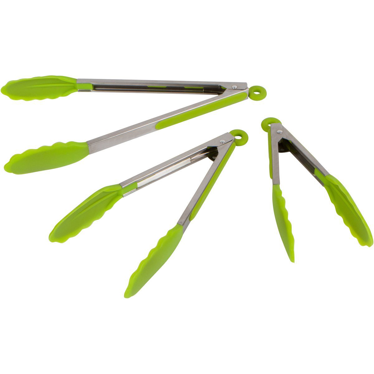 Wholesale Customized color Kitchen Tongs with Silicone Tips – Set Of 3  Locking Tongs for Cooking -7,9,12 factory and suppliers